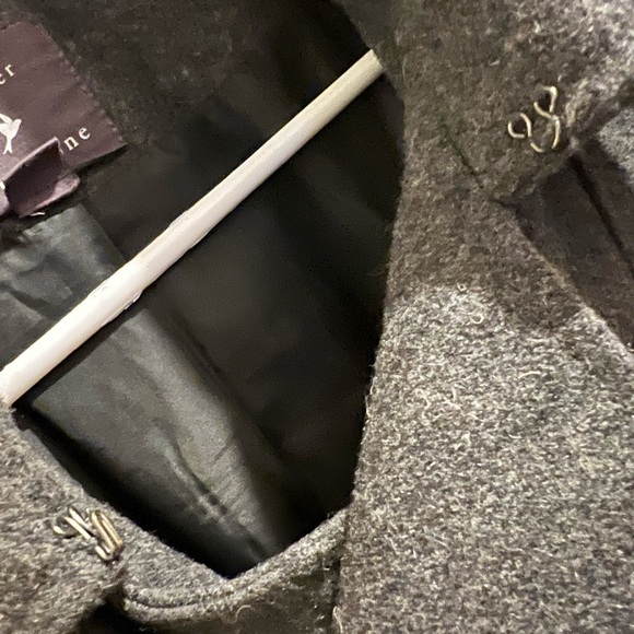 Dark gray pea coat. Lightly worn. Great condition - Picture 3 of 6